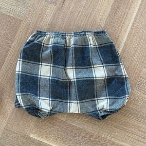 Boy + girl flannel bloomer shorts 18-24m